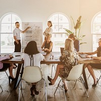 Young startup business team planning in meeting room