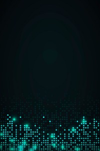 Teal abstract pixel pattern psd background