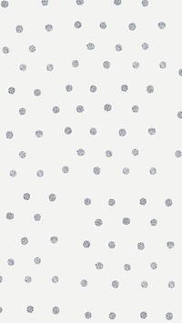 Vector silver polka dot shimmery off white social banner