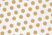 Gold polka dot glittery pattern background