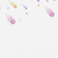 Pastel glittery meteor shower stars pattern