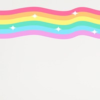 Sparkly cartoon rainbow background for kids