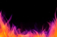 Dramatic fire flame vector border  frame