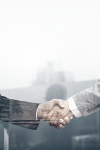 Business partners handshake international corporate 