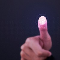 Fingerprint scanner on transparent screen