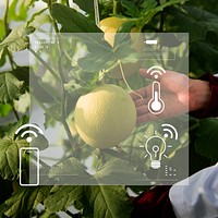 Smart agriculture 5.0 green plant product farming technology social media banner