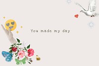 Flirty quote template vector online dating remixed media