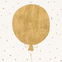 Gold balloon festive background vector  for social media post