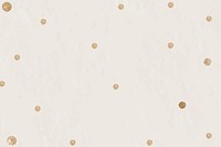 Gold dots beige background vector