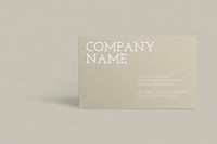 Business card mockup vector in gold tone