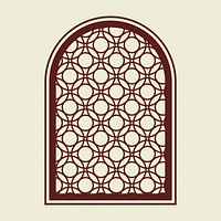 Retro window logo vector business corporate identity illustration