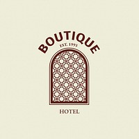 Editable hotel logo vector business corporate identity for aresort