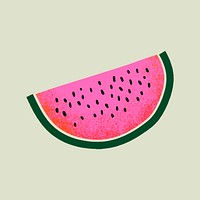 Watermelon vector colorful tropical fruit illustration