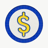 Dollar currency business vector graphic for marketing