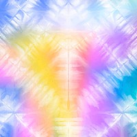 Tie dye background vector with rainbow watercolor paint