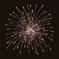 Fireworks element graphic vector in festive theme