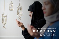 Ramadan Kareem banner with greeting 