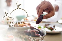 Ramadan Kareem banner with greeting 