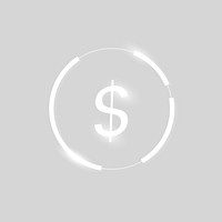 Dollar icon vector money currency symbol