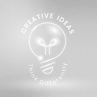 Creative ideas logo template vector education technology with light bulb graphic