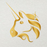 Uniswap cryptocurrency unicorn icon vector blockchain finance concept