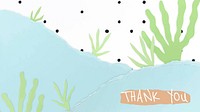 Cute paper craft template vector for blog banner