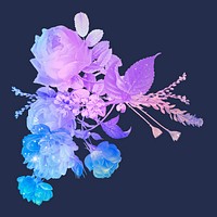 Flower aesthetic illustration vector, remixed from vintage public domain images