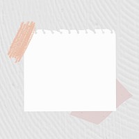 Sticky note vector white paper element