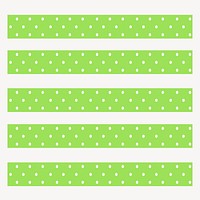 Seamless polka dots illustrator brush vector set