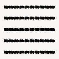 Seamless ink pattern brush stroke illustrator vector set