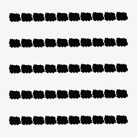 Seamless ink pattern brush stroke illustrator vector set