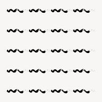 Ink pattern illustration brush vector set