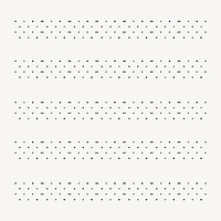 Seamless ink pattern illustration brush vector set