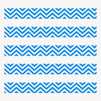 Zig zag brush illustrator vector seamless pattern set