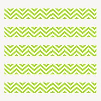 Seamless zig zag illustrator brush stroke vector set