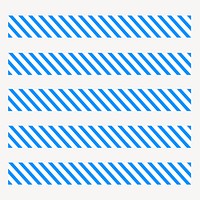 Seamless stripes brush stroke illustrator vector set