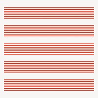 Seamless stripes illustration brush stroke vector set