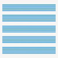 Stripes illustration brush vector seamless pattern set