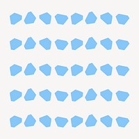 Abstract illustration brush vector seamless blue pattern set