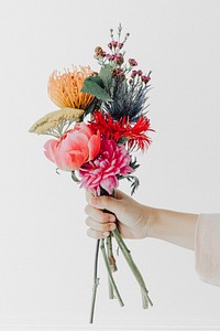 Colorful flower bouquet for wedding