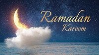 Ramadan Kareem Facebook banner template, festive design psd