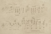 Vintage musical note background 