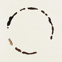 Coffee cup stain 