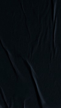 Wrinkled black paper mobile wallpaper, simple background  