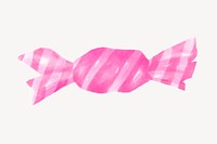 Pink candy clipart, watercolor design