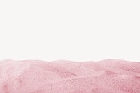 Pink sand border background, feminine aesthetic