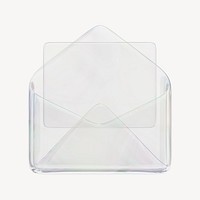 Envelope, email icon, 3D rendering illustration