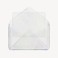 Envelope, email 3D icon sticker psd