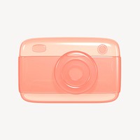 Camera roll 3D icon sticker psd