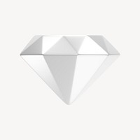 Diamond 3D icon sticker psd